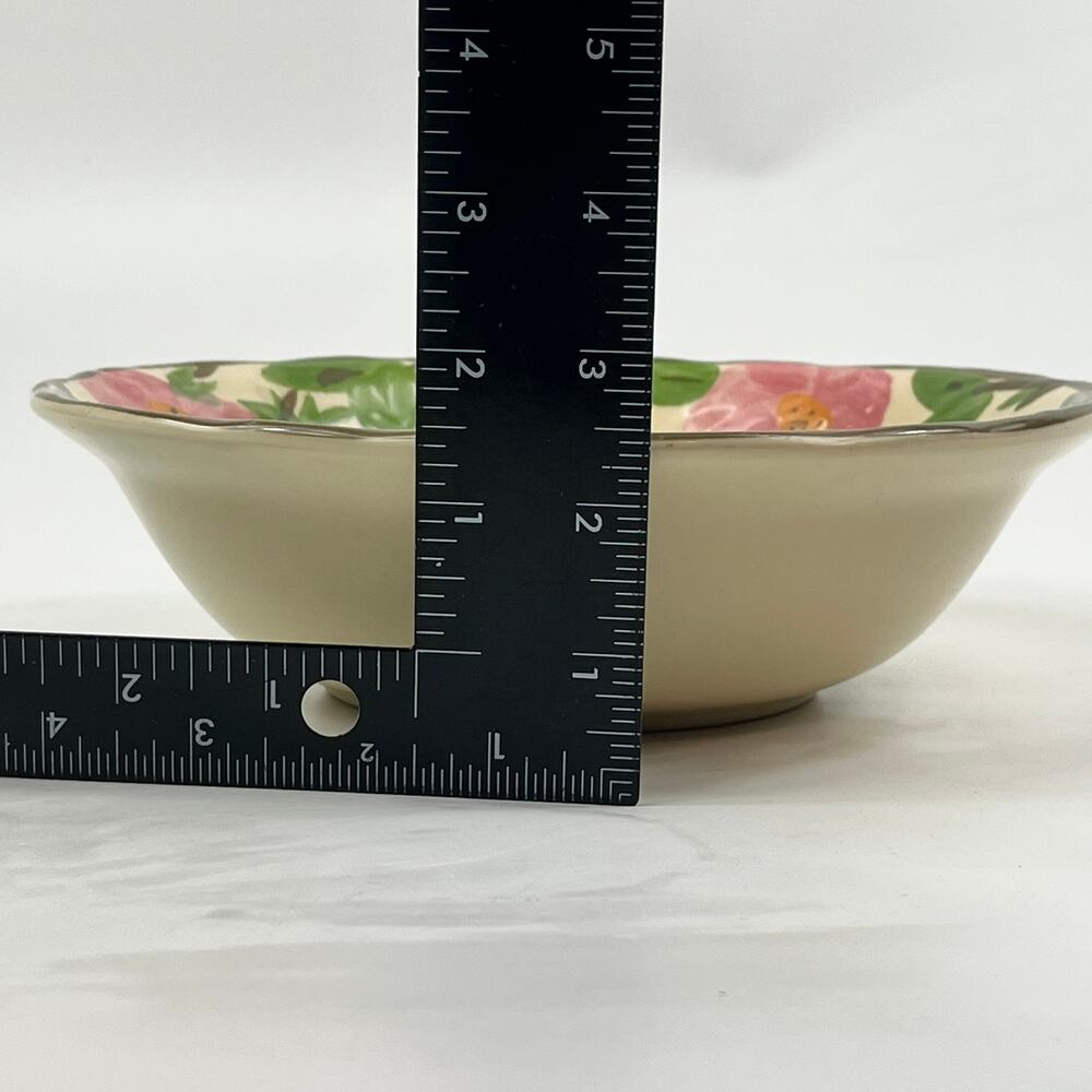 Franciscan Desert Rose 8.75 Inch Round Vegetable Serving Bowl Floral Low Profile - Picture 5 of 6